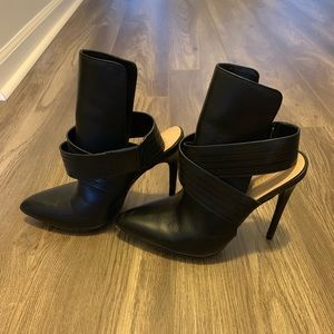 Black ankle boots